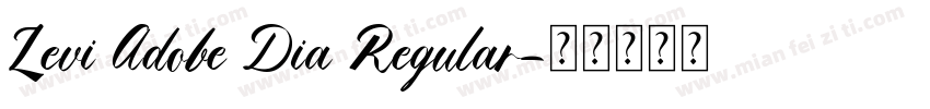 Levi Adobe Dia Regular字体转换